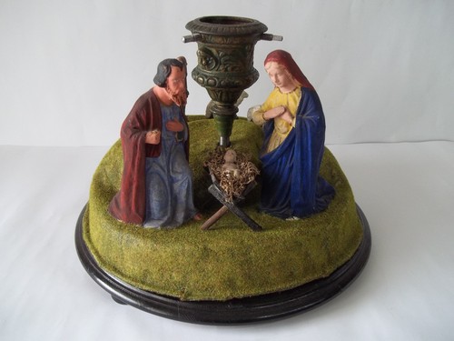 Christbaumständer mit krippe - christbaumständer,