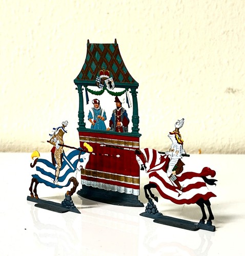 Zinn flachfigur ritter turnier - flachfigur,