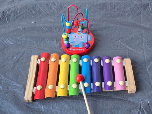 Holz glockenspiel xylophon - xylophon, +