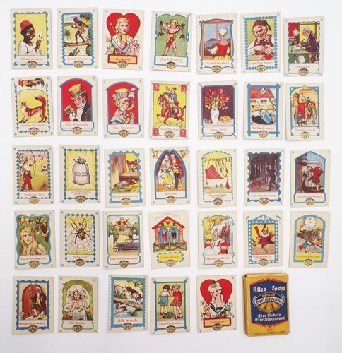 Altes werbe kartenspiel drei - altes,